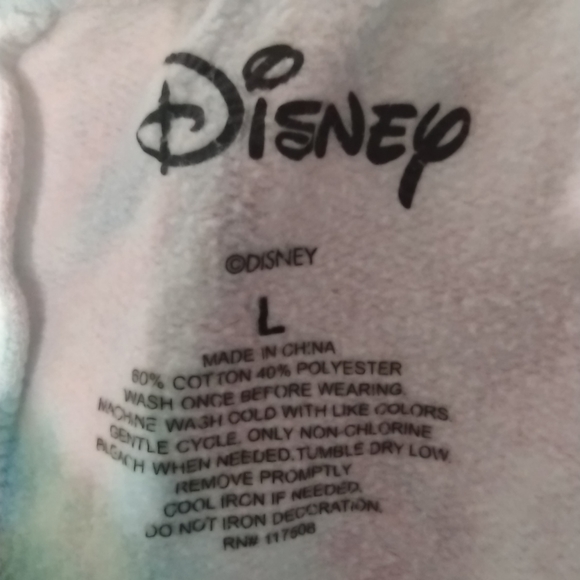 NWOT Disney Women's Multicolor Tie-Dye/Minnie Mouse Sweat Pants Size Large - Picture 4 of 4